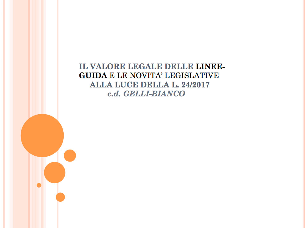 Le linee-guida